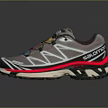 Salomon 800 Trail Running Shoes With Colorful Laces Red Accents And Durable Sole