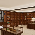 Luxury Wine Cellar Interior With Wooden Racks Glass Display Cabinets And Marble Countertops