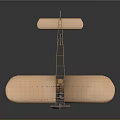 Vintage Wooden Biplane Model Showcasing Early Aerospace Flight Innovation And Design