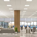 Modern Command Center Central Control Center Monitoring Center Monitoring Hall Public Security Monitoring and Command Hall 3d model
