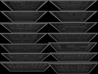 Neatly Arranged Industrial Metal Pipes Structure With Mechanical Engineering Layout And Systematic Design 3d model