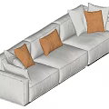 Modern Multiplayer Sofa 3d model