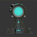 laser tower turret turntable sci-fi tower defense game tower defense sci-fi turret game turret game turret 3d model