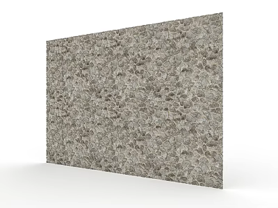 Building Exterior Wall With Natural Stone Rough Irregular Texture Design 3d model