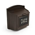 Outdoor Brown Public Facility Mailbox With Sturdy Design And Clear Numbers 7482