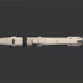 Futuristic Sci Fi Weapon With White Mechanical Design And Tactical Features 3d model