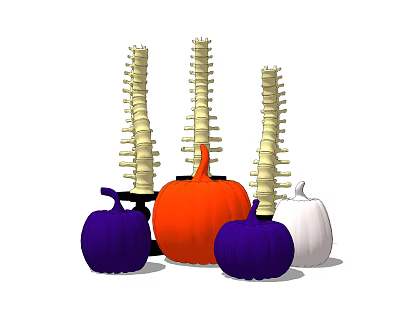 Modern decorations 3d model