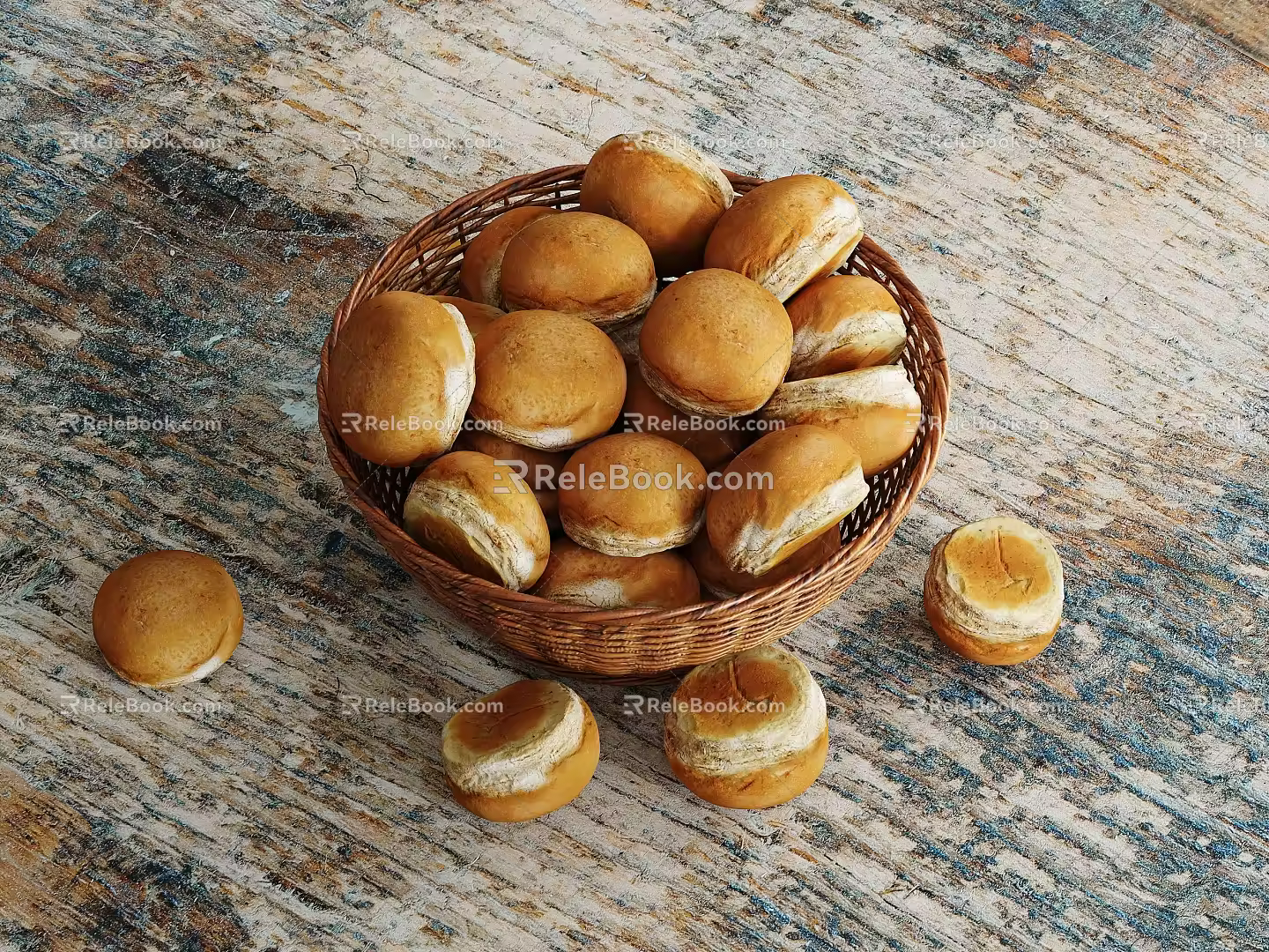 Bread Display 3d model