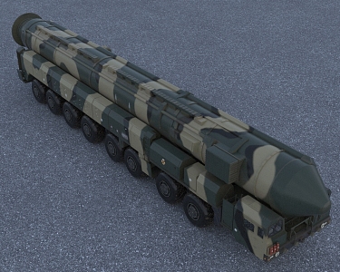 intercontinental missile vehicle 3d model