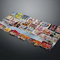 Various Colorful Food Items Arranged in Vibrant Assorted Platter
