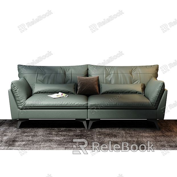 Modern Double Sofa Italian Minimalist Sofa model