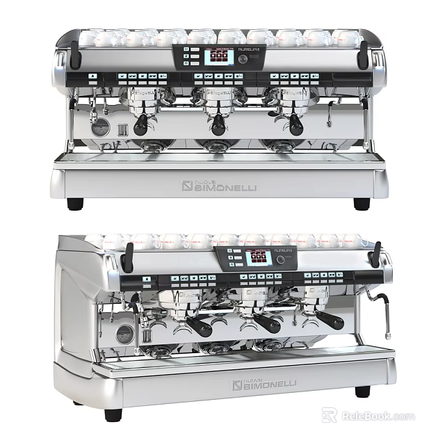 La Marzocco Commercial Coffee Machine Professional Stainless Steel Kitchen Appliance 3d model 