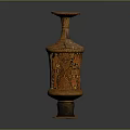 Intricately Carved Sculpture Vase With Classical Figure Patterns And Artistic Design