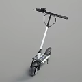 White Electric Scooter With Modern Design Lightweight Frame And Durable Wheels