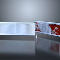 Decorative Home Heating Radiators With White And Red Modern Design