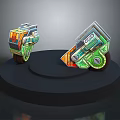 Industrial Robot Single Wheel Robot Double Wheel Robot Assistant Small Robot 3d model