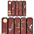 New Chinese Folding Screen Partition 3d model