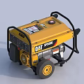 CAT XP3500 Portable Industrial Generator With Control Panel Black Frame And Wheels