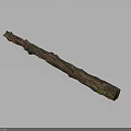 Natural Wood Stone Long Strip With Brown Green Color And Textured Natural Surface