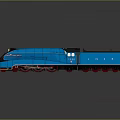 Modern Train Light Rail Subway High Speed Rail 3d model
