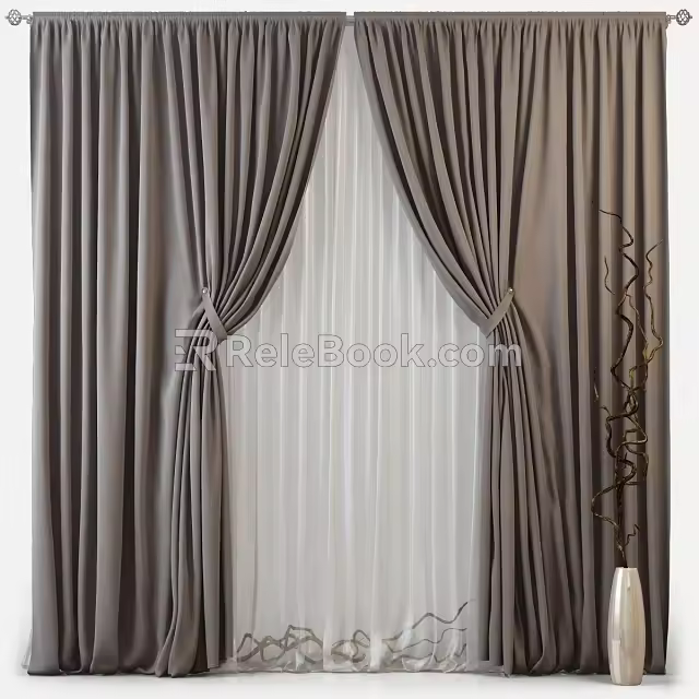 Curtains 3d model