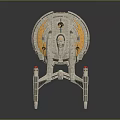Futuristic Cosmic Spaceship Design For Interstellar Exploration And Space Travel
