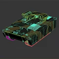 Modern Armored Military Vehicle Featuring Camouflage Paint Tracked Design And Turret