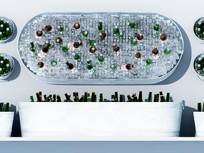 Modern Wine Barrel Wine 3d model