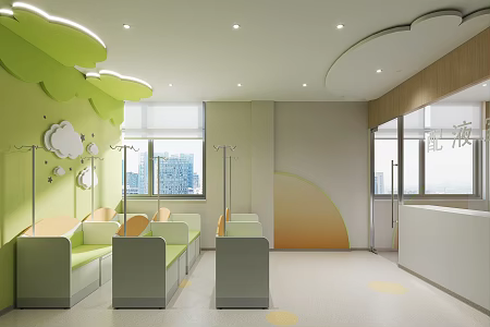 Modern Children's Infusion Room 3d model