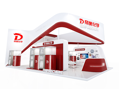 Exhibition Hall Booth 3d model