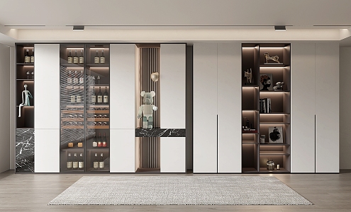 Modern Wine Cabinet 3d model