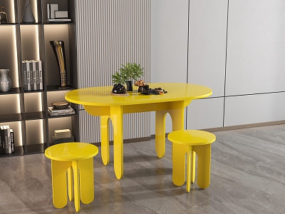 Modern Dining Table and Chair Combination Dining Table and Chair model