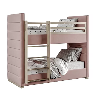 Modern Bed and Bed Children's Bed 3d model
