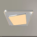 Modern Minimalist LED Ceiling Light With Square White Design For Living Room