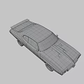 Orange Vintage Muscle Car Showcasing Classic Stylish Two Door Sleek Body Design