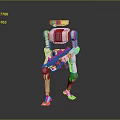 Mech Warrior Mech Soldier Machine Battlearm Mechanical Battlearm Machine Fighter Robot 3d model