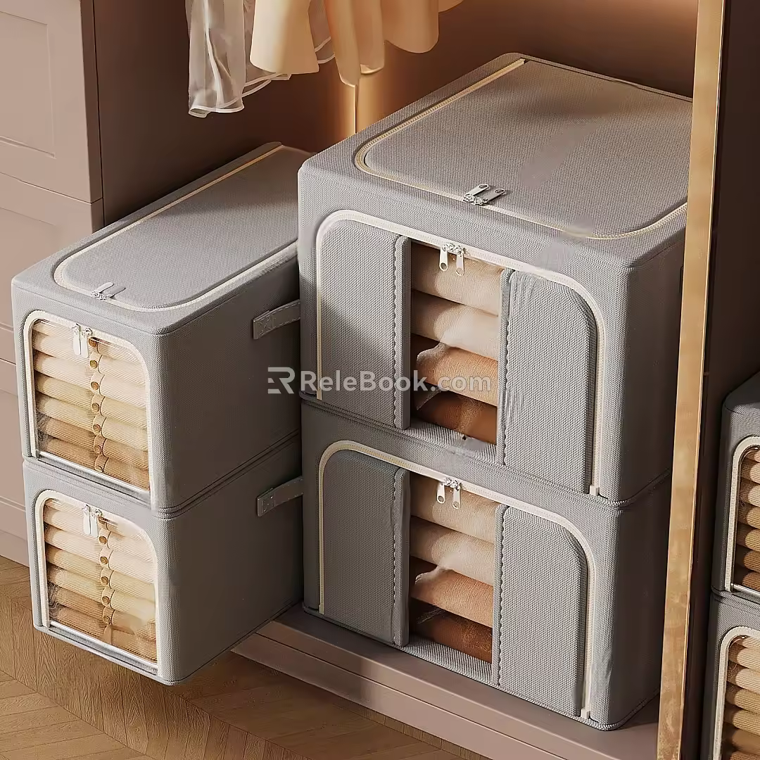 Clothes storage box 3d model