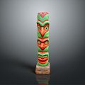 Ruins Relics Maya Ruins Maya Totem Totem Tribal Totem Ancient Ruins Ancient Cultural Relics 3d model