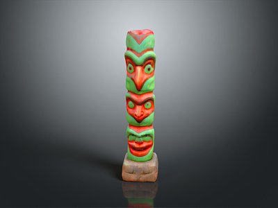 Ruins Relics Maya Ruins Maya Totem Tribal Totem Ancient Ruins Ancient Cultural Relics 3d model