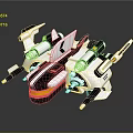 Modern fighter sci-fighter sci-fighter space fighter 3d model
