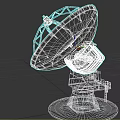Large Satellite Antenna Industrial Equipment with Metal Frame and Signal Reception Function