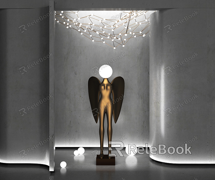 Modern Alien Floor Lamp Artistic Figure Floor Lamp model