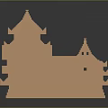 Chinese Traditional Architecture Model With Multiple Tiered Pagoda And Classic Roof Design