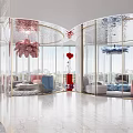 Elegant Luxury Beauty and Hair Salon Interior with Modern Design and Stylish Seating