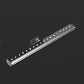 Modern Linear Metal Downlights and Spotlights Bar with Multiple Lamps for Indoor Lighting