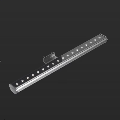 Modern Linear Metal Downlights and Spotlights Bar with Multiple Lamps for Indoor Lighting 3d model