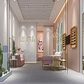 Elegant Modern Beauty Hair Salon Interior With Pink Furniture Mirrors Chandeliers And Green Plants