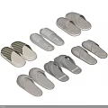 Comfortable Home Slippers In Various Styles With Gray Beige Colors And Plaid Pattern