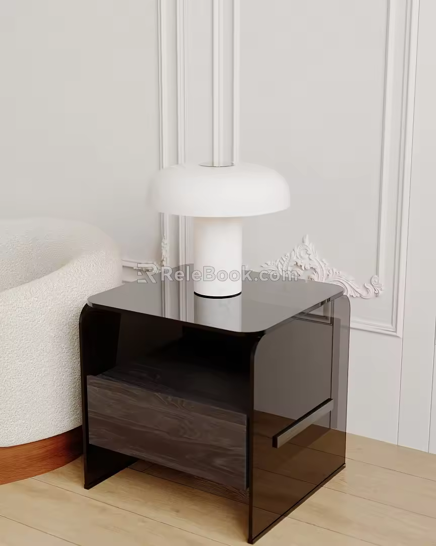 Table lamp table lamp side 3d model
