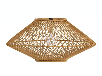 Handmade Rattan Chandelier Japanese Style Rattan Chandelier Homestay Chandelier Restaurant Handmade Lamps Pastoral Dining Table Rattan Lamps 3d model